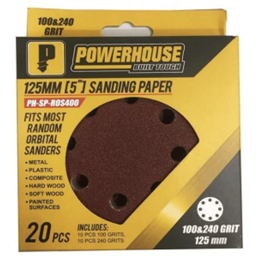 Powerhouse Sanding Paper for Random Orbital Sander 125MM - KHM Megatools Corp. Powerhouse Sanding Paper for Random Orbital Sander 125MM - KHM Megatools Corp.